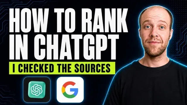 How to Rank in ChatGPT in 2026 (Tested by AI Search Expert) thumbnail