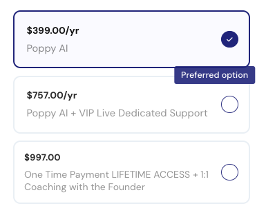 Poppy AI Pricing Plans