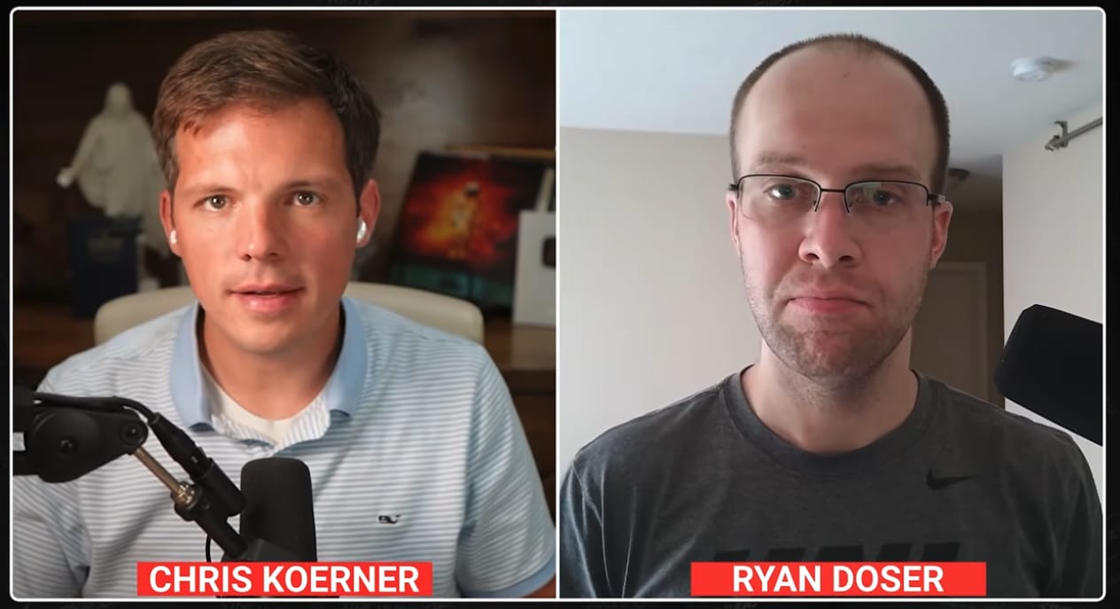 Ryan Doser hosting a community session with Chris Koerner